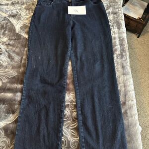 Women's Classic Dark Blue Straight Jeans